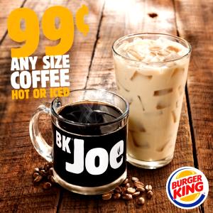 1 serving (20 oz) BK Joe Turbo Coffee (Large)