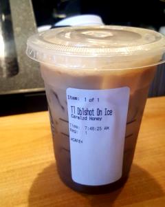 1 serving (20 oz) Caramelized Honey Latte (Venti)
