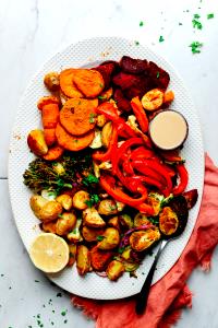 1 serving (204 g) Roasted Seasonal Vegetables