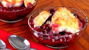 1 serving (232 g) Cherry Deep Dish Cobbler