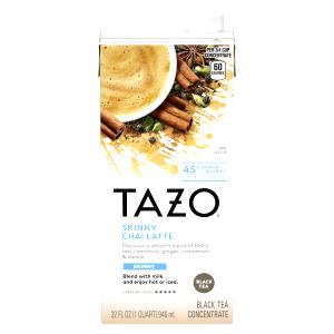 1 serving (24 oz) Nonfat Tazo Chai Iced Tea Latte (Venti)