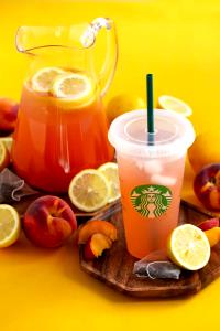 1 serving (24 oz) Peach Passion Tea Lemonade
