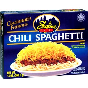 1 serving (245 g) Chili Spaghetti (Small)