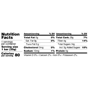 1 Serving 25 Gram Justfruit Bars - Pear Cranberry