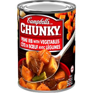 1 serving (250 ml) Chunky Soup Prime Rib with Vegetables
