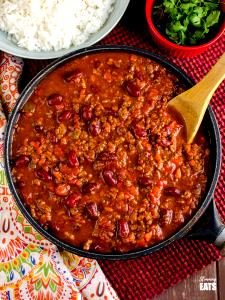 1 serving (255 g) Turkey Chili Con Carne with Beans