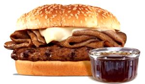 1 serving (268 g) French Dip Thickburger
