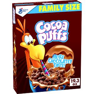1 serving (27 g) Cocoa Puffs Frosted Corn Puffs Cereal