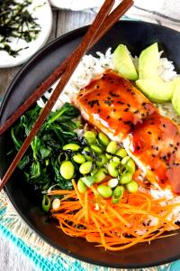1 serving (270 g) Teriyaki Salmon (Small)