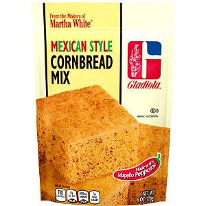1 serving (28 g) Gladiola Mexican Style Cornbread Mix