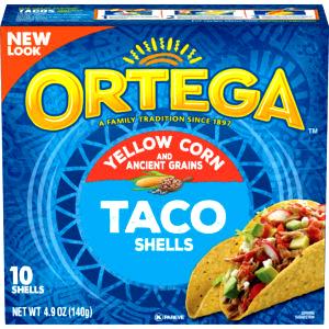 1 serving (28 g) White Corn Taco Shells