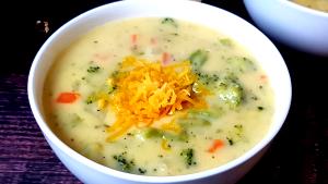 1 serving (288 g) Broccoli and Cheddar Cheese Soup (Bowl)