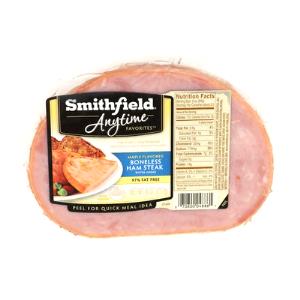 1 serving (3 oz) Anytime Boneless Ham Steak