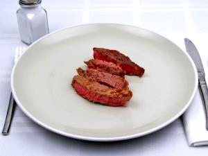 1 Serving (3 Oz) Beef Knuckle (Tip Center, Steak, Lean Only, Trimmed to 0" Fat, Select Grade, Cooked, Grilled)