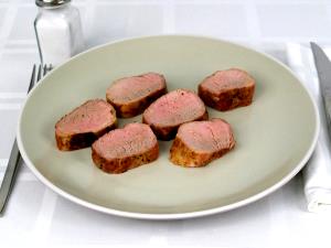 1 Serving ( 3 Oz ) Emu Top Loin (Cooked, Pan-Broiled)