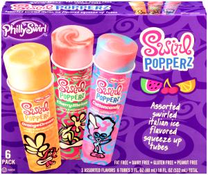 1 serving (3 oz) Fat Free Swirl Popperz - Applelicious