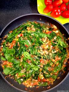1 serving (3 oz) Sauteed Spinach with Pico De Gallo & Bacon