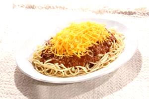 1 serving 3-Way Chili Spaghetti (Regular)
