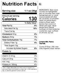 1 serving (30 g) Hikers Mix