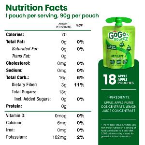 1 serving (3.2 oz) Apple & Gouda Juicy Sausage