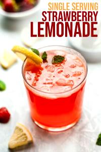 1 serving (32 oz) Fresh Strawberry Lemonade (Large)