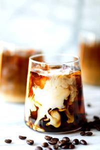 1 serving (32 oz) Iced Coffee with Cream (Large)