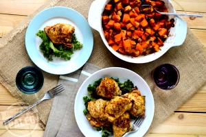 1 serving (348 g) Crispy Italian Chicken