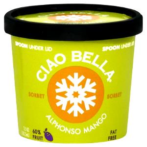1 serving (3.5 oz) Alphonso Mango Sorbet