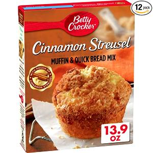 1 serving (36 g) Cinnamon Streusel Premium Muffin & Quick Bread Mix