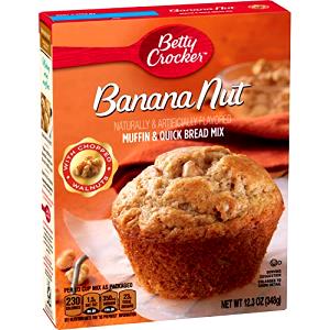 1 serving (37 g) Banana Nut Premium Muffin & Quick Bread Mix