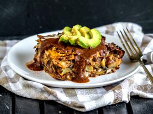 1 serving (374 g) Enfrijolada Rustica