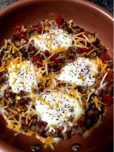 1 serving (376.6 g) Mix N Mash Breakfast (Medium)