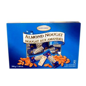1 serving (38 g) Minis White Confection Honey Almond Nougat
