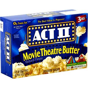 1 serving (38 g) Natural Flavor Microwave Popcorn