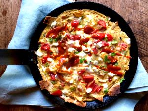 1 serving (394 g) Chilaquiles