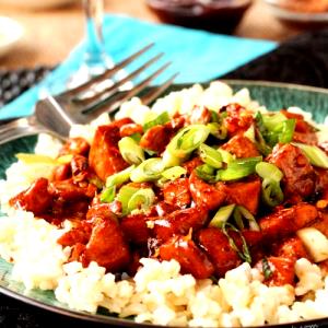 1 serving (397 g) BBQ Chicken with Rice & Black Beans