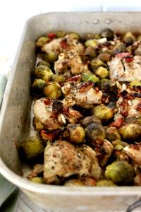 1 serving (398 g) Caramelized Brussels Sprouts with Chicken Fajita