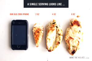 1 serving (4 oz) 1/4 Chicken Dark Meat