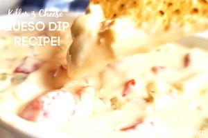 1 serving (4 oz) 3-Cheese Queso