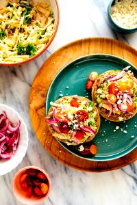 1 serving (4 oz) Bean Tostada