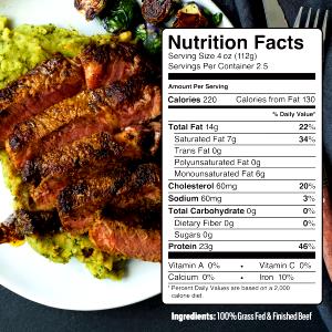 1 serving (4 oz) Beef Loin Strip Steak