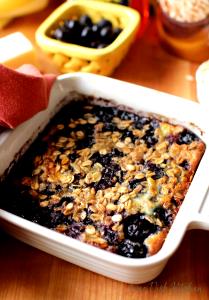1 serving (4 oz) Blueberry Oatmeal Bake