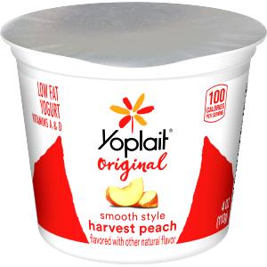 1 serving (4 oz) Peach Yogurt