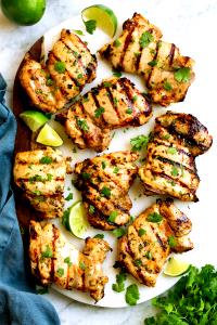 1 serving (4 oz) Seasoned Chicken Breast Cilantro Lime