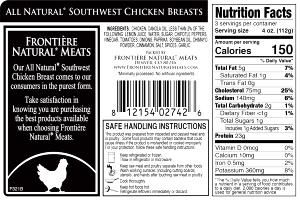 1 serving (4 oz) Southwest Chicken Breast
