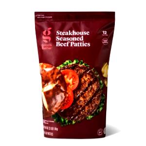 1 serving (4 oz) Steakhouse Seasoned Beef Patties