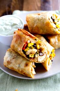 1 serving (4 rolls) Southwestern Spring Rolls