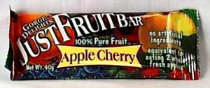 1 Serving 40 Gram Justfruit Bars - Apple Cherry