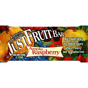 1 Serving 40 Gram Justfruit Bars - Apple Raspberry