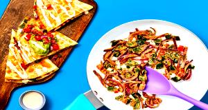 1 serving (400 g) Rajas Quesadillas